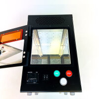 UV curing oven 365 nm, 250 mW/cm², digital control, 246x282x410 mm, 14 kg, UV LED chamber, AC 100–305 V, 2.5 A