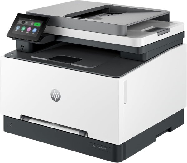 HP Color LaserJet Pro MFP 3302fdw, Multifunktions-Farblaserdrucker, 25 S./Min., Duplex, ADF, WLAN, Ethernet, Fax, Touchscreen