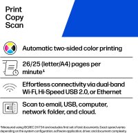 HP Color LaserJet Pro MFP 3302fdw, Multifunktions-Farblaserdrucker, 25 S./Min., Duplex, ADF, WLAN, Ethernet, Fax, Touchscreen