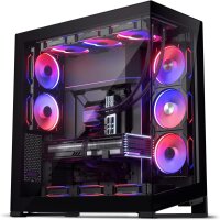 Phanteks NV9 MK2 E-ATX Big Tower PC Case, Black, Tempered Glass, DRGB, GPU up to 490mm, 12x 120mm Fans, USB-C