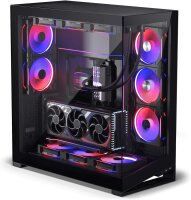 Phanteks NV9 MK2 E-ATX Big Tower PC Case, Black, Tempered Glass, DRGB, GPU up to 490mm, 12x 120mm Fans, USB-C