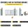 VEVOR sliding gate opener 1800 kg, 7 m, 1 HP/750 W, electric gate drive, 4 remote controls, app control, complete set for sliding gates