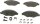 Bosch BP376 front brake pads, 17.2 mm, 2x4 pieces, ECE-R90, copper-free, low-dust, low-noise, incl. accessories