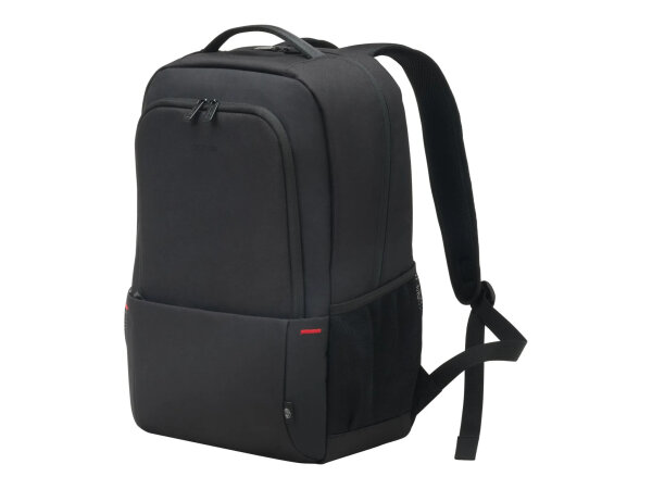 DICOTA Plus Eco BASE Laptop-Rucksack 13–15,6 Zoll, schwarz, nachhaltiges Material, gepolstertes Notebookfach, leicht, wasserabweisend