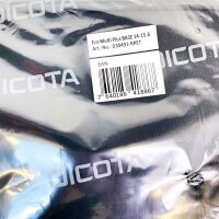 DICOTA Eco Multi Plus Base Notebook-Rucksack 15,6", recyceltes PET, Schwarz, Dokumenten- und Zusatzfächer