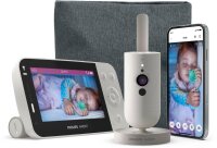 Philips Avent SCD953/26 Video Baby Monitor, Full HD Camera, 400m Range, Wi-Fi, Two-Way Talk, App Control, White