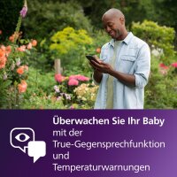 Philips Avent SCD953/26 Video Baby Monitor, Full HD Camera, 400m Range, Wi-Fi, Two-Way Talk, App Control, White