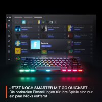 SteelSeries Apex Pro Mini Gen 3 Gaming-Tastatur, 60%, US QWERTY, RGB, USB-C, OmniPoint 3.0 Hall-Effekt, Rapid Trigger, Schwarz