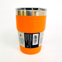YETI Rambler 473 ml mug, King Crab Orange, stainless steel, stackable, MagSlider lid, dishwasher safe