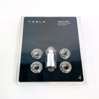 Tesla wheel locks 1130327-00-C, set of 4, forged steel, including keys, anti-theft protection for wheels