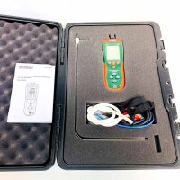 Extech HD350 Pitot-Rohr-Anemometer, Differenzialmanometer, USB, LCD, Speicher, 7,4x4,8x20,8 cm