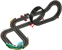 Carrera GO!!! Autorennbahn 1:43, Mario Kart Mach 8, 5,3 m, inkl. Mario & Luigi Fahrzeuge, Handregler, Looping, ab 6 Jahren