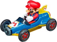 Carrera GO!!! Autorennbahn 1:43, Mario Kart Mach 8, 5,3 m, inkl. Mario & Luigi Fahrzeuge, Handregler, Looping, ab 6 Jahren