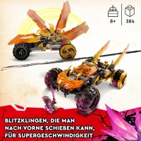 LEGO Ninjago 71769 Coles Drachen-Flitzer, Auto-Bauset, 384 Teile, inkl. 4 Minifiguren, ab 8 Jahren