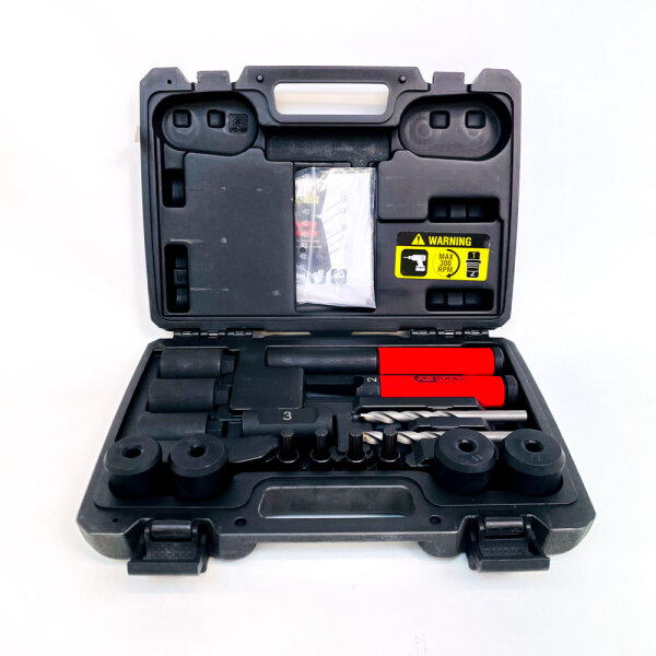 KS Tools 913.1484 Wheel Lock Removal Set, 16-piece, for wheel locks, including drill bit and accessories