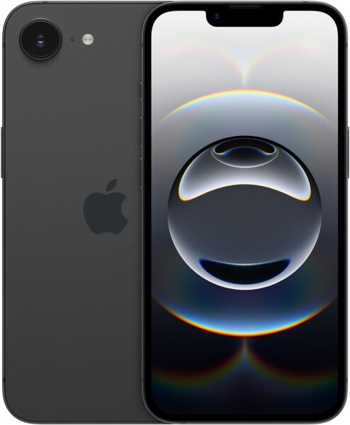 Apple iPhone 16e, 128 GB, Smartphone, 6,1" Super Retina XDR, A18 Chip, 48 MP Kamera, Apple Intelligence, Schwarz, Neu