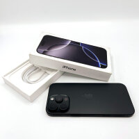 Apple iPhone 16 Pro Max, 256GB, Black, Model A3296, 100% battery, incl. box & cable, warranty until 04/2027
