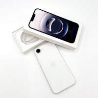 Apple iPhone 16e 128GB Smartphone, Modell MD1R4QL/A A3409, Weiß, neuwertiger Akku, inkl. OVP & Ladekabel
