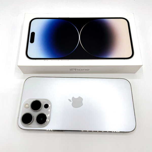 iPhone 14 Pro Max 256GB Silver, 84% battery, box, style & size