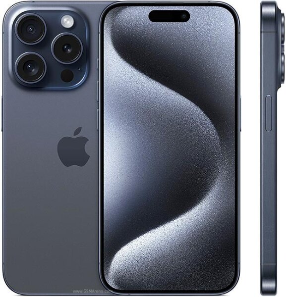 Apple iPhone 15 Pro 128GB, Model A3101, Midnight, 100% battery, including cable