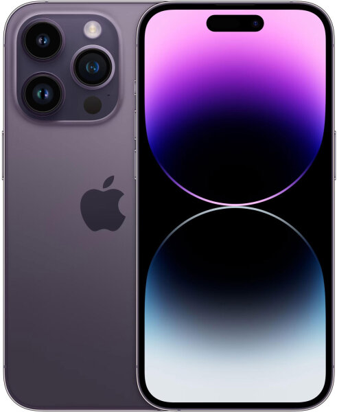 Apple iPhone 14 Pro, 256GB, Model MQ1F3ZD/A, Purple, 93% battery, Excellent condition