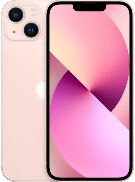 Apple iPhone 13, 128 GB, Modell MLMN3LL/A A2482, Smartphone, Farbe Rosa, 100% Akkukapazität