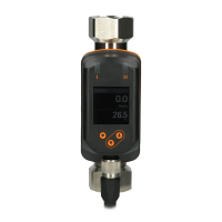 ifm electronic SV5200 Vortex-Durchflusssensor 2–40 l/min, -10…90°C, IO-Link, 2x PNP/NPN, G1/2, drehbares Display, IP65/IP67, M12