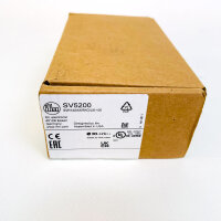 ifm electronic SV5200 Vortex-Durchflusssensor 2–40 l/min, -10…90°C, IO-Link, 2x PNP/NPN, G1/2, drehbares Display, IP65/IP67, M12