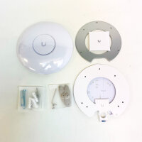 Ubiquiti UniFi U6-Pro WiFi Access Point, white, ceiling mount, incl. accessories, WiFi 6, dual-band, long range