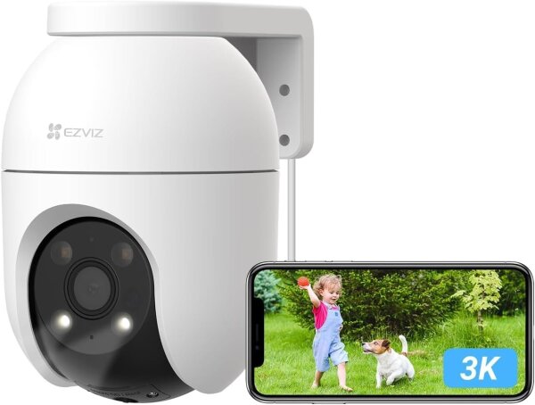 EZVIZ CS-C8c 5MP Outdoor Camera, 360° Pan/Tilt, AI Person Detection, Night Vision, App Control, IP65, 12V, 12W
