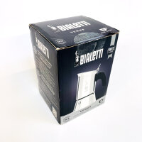 Bialetti Venus Espressokocher 2 Tassen (85 ml), Edelstahl, silber, Mokakanne, induktionsgeeignet