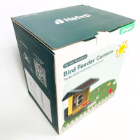 Nafnti V5 bird feeder with 2K camera, 1.8l capacity, solar powered, IP65, Wi-Fi app, AI bird recognition