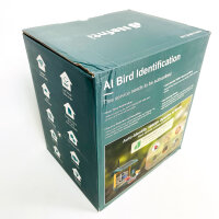 Nafnti V5 bird feeder with 2K camera, 1.8l capacity, solar powered, IP65, Wi-Fi app, AI bird recognition