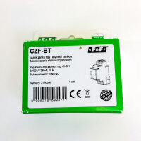 F&F CZF-BT Phase Monitoring Relay 3x400/230V+N, 10A, 40–80V, 2 Modules, Phase Failure and Voltage Asymmetry Protection