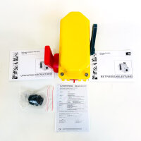 Kiepe NTS 002 Emergency Stop Switch with Pull Cord, 91064084002, AC-15 230V/6A, DC-13 125V/0.8A, IP66/67, Yellow/Red
