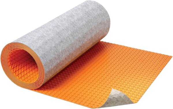 Schlüter DITRA-HEAT-DUO DHD 810 M decoupling mat, 10 m² roll, 10.2 x 0.98 m, 13 dB impact sound insulation, electric heating function, fleece backing