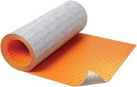 Schlüter DITRA-HEAT-DUO DHD 810 M decoupling mat, 10 m² roll, 10.2 x 0.98 m, 13 dB impact sound insulation, electric heating function, fleece backing
