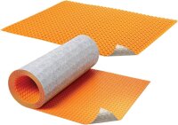 Schlüter DITRA-HEAT-DUO DHD 810 M decoupling mat, 10 m² roll, 10.2 x 0.98 m, 13 dB impact sound insulation, electric heating function, fleece backing