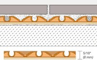 Schlüter DITRA-HEAT-DUO DHD 810 M decoupling mat, 10 m² roll, 10.2 x 0.98 m, 13 dB impact sound insulation, electric heating function, fleece backing