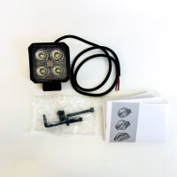 Hella Valuefit TS1700 LED work light, 24W, 1700lm, 10–30V, IP67/IP6K9K, 5700K, 800mm cable