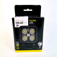 Hella Valuefit TS1700 LED work light, 24W, 1700lm, 10–30V, IP67/IP6K9K, 5700K, 800mm cable