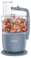 Kenwood MultiPro Go FDP22.130GY Kompakt-Küchenmaschine, 550 W, 1,3 l, Schneiden, Reiben, Pürieren, Teigkneten, 360°-Bedienung, Zubehör, Grau