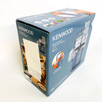 Kenwood MultiPro Go FDP22.130GY Kompakt-Küchenmaschine, 550 W, 1,3 l, Schneiden, Reiben, Pürieren, Teigkneten, 360°-Bedienung, Zubehör, Grau