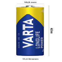 VARTA Longlife Power AAA LR03 Alkaline Batteries 1.5V 1.5A 8-Pack Long-lasting Energy