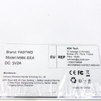 FASTWD M986-EEA Tablet, 10,25" Display, 512GB, 12GB RAM, Android 15, 9580mAh, Tastatur, Stift, Maus, MediaTek G88, Widevine L1, USB-C