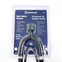 Attwood 16208-7 Dual Motor Flusher, Universal Boat Motor Flusher for Side Water Inlets, Tool-Free, Easy to Use