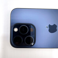 Apple iPhone 15 Pro, 128GB, Model MTV03ZD/A A3102, Titanium Blue, 89% battery, slight stains on the back