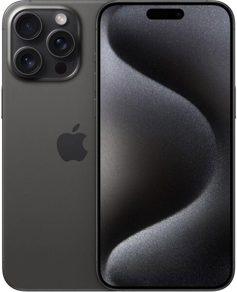 Apple iPhone 15 Pro Max, 256 GB, Modell MU773ZD/A A3106, Titan Schwarz, 92% Akku, leichte Eckkratzer