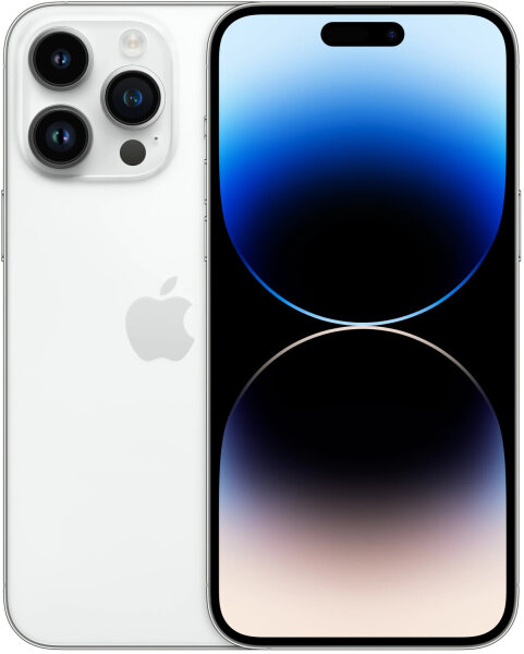 Apple iPhone 14 Pro Max, 128GB, Model A2894, Silver White, 91% battery, minor scratches, MQ9Q3ZD/A