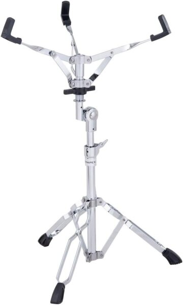 Mapex 250 Series Snare Drum Ständer, Metall, verchromt, höhenverstellbar, doppelstrebig, rutschfeste Gummifüße